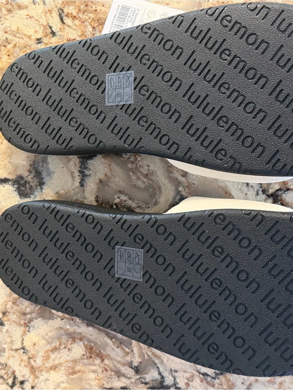 Lululemon Men’s Slide Sandals - Black & White